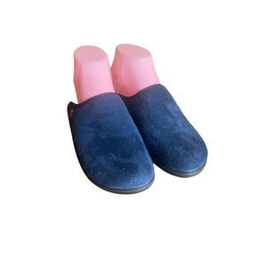 Fly Flot Comfort Made In Italy Anatomic Slide Navy Slippers Sz EU 39 US